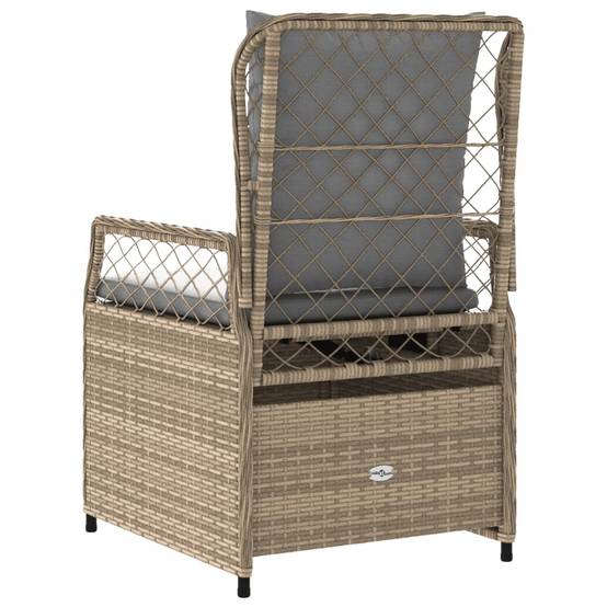 Chaise bois composite 2 places rotin beige 55 x 60 x 93 cm - Prolenta premium p3131.9 - Image 7