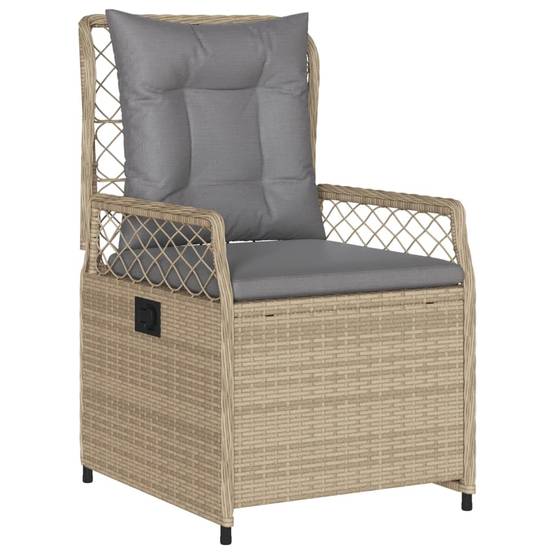 Chaise bois composite 2 places rotin beige 55 x 60 x 93 cm - Prolenta premium p3131.9 - Image 4