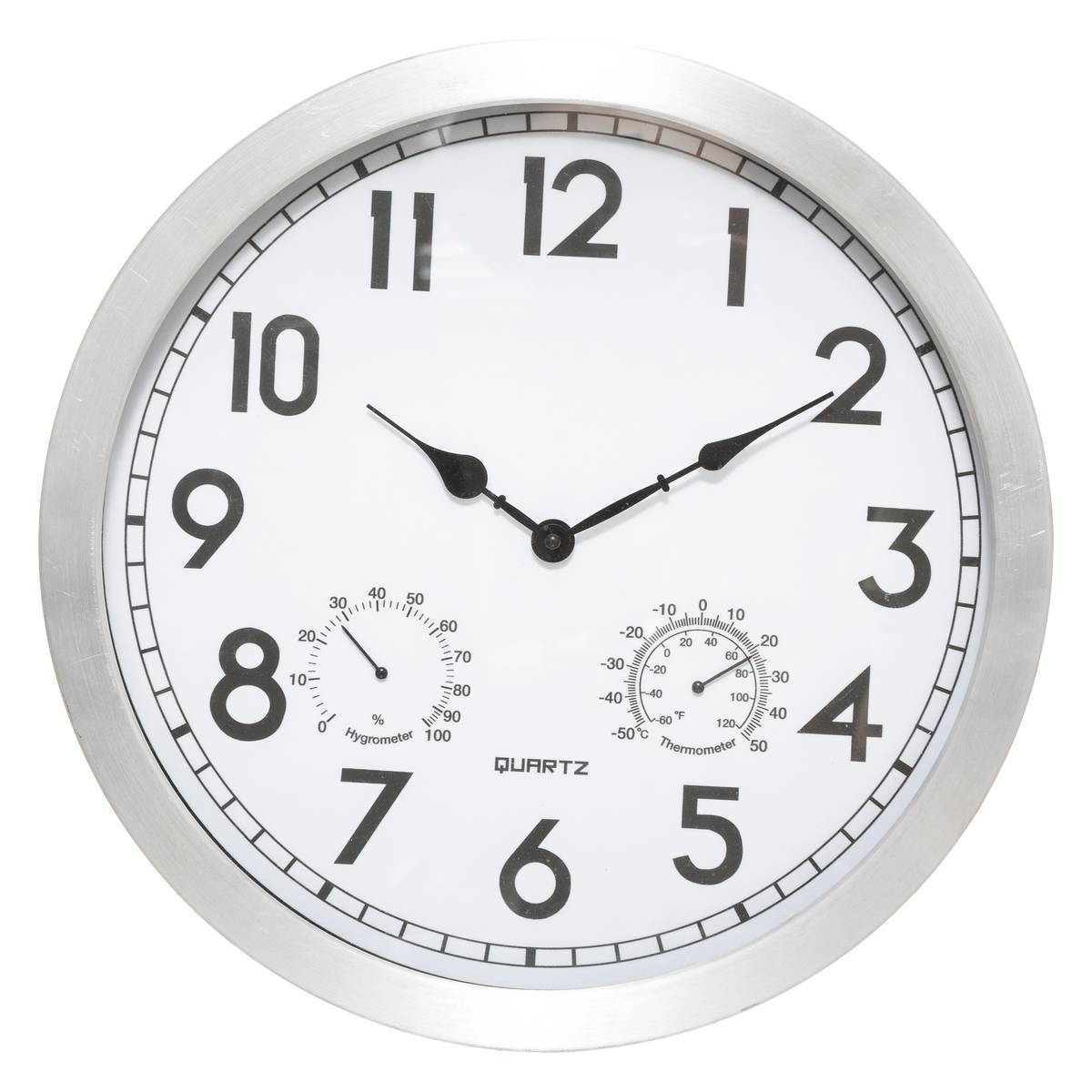 Atmosphera - Horloge "Olga" d'extérieur argent D40cm - Atmosphera Créateur d'intérieur - Imagen 2