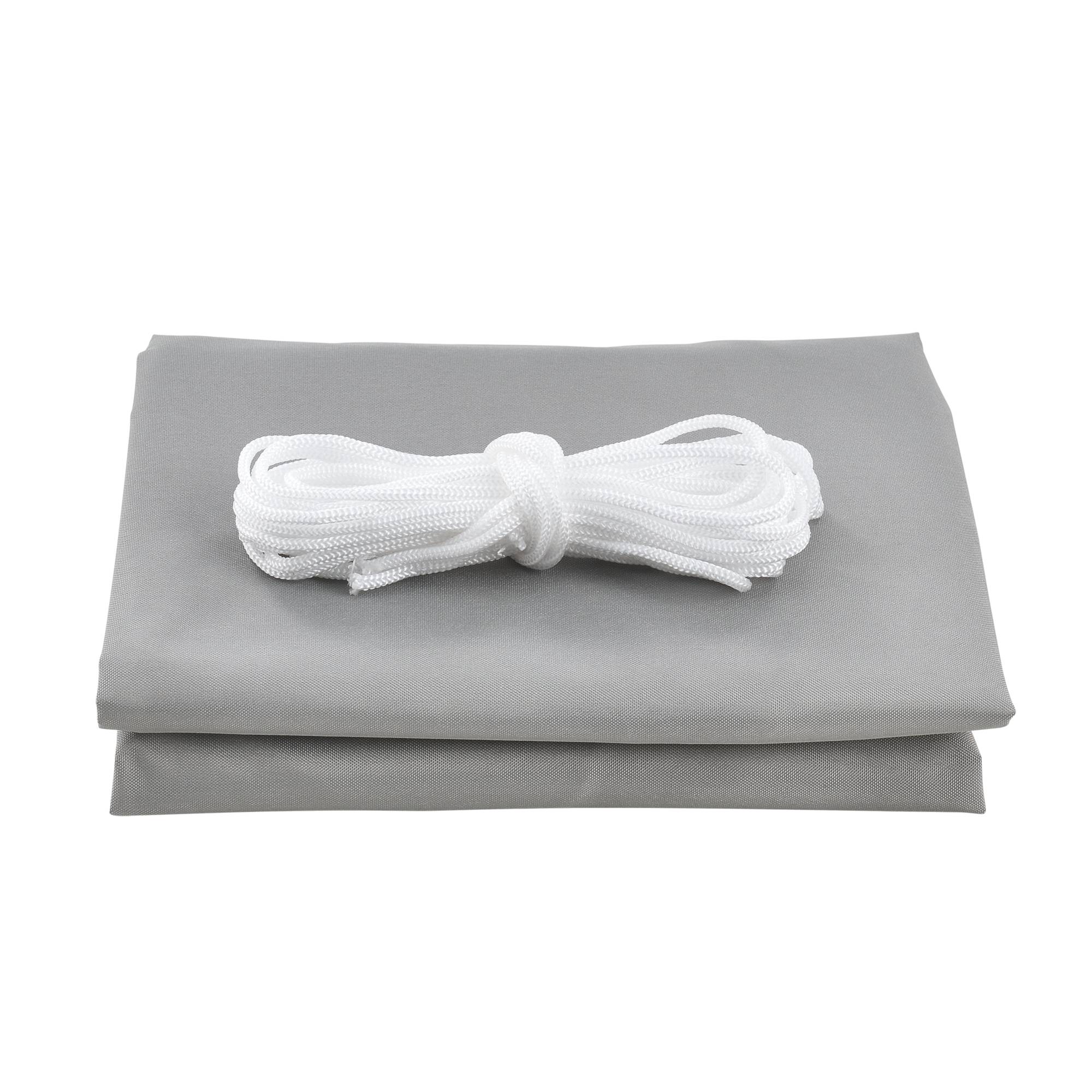 Voile d'Ombrage Lerma Carrée Gris Clair 2 x 2 m [en.casa] - Image 2