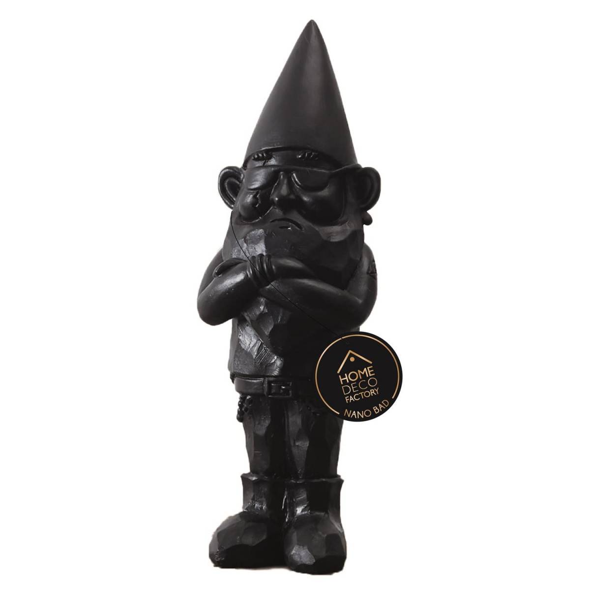 The Home Deco Factory - Statue intérieure extérieure en polyrésine Nain 13.5 x 12 x 33 cm Bad - Imagen 9