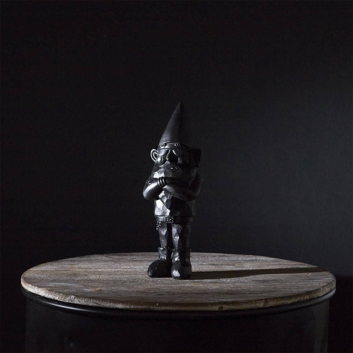 The Home Deco Factory - Statue intérieure extérieure en polyrésine Nain 13.5 x 12 x 33 cm Bad - Imagen 6