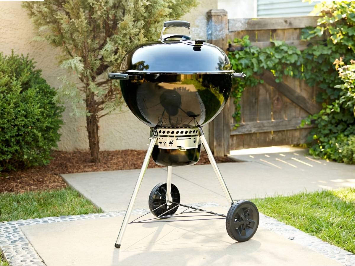 Weber - Barbecue charbon Master-Touch GBS 57 cm E-5750 Noir + Housse + Kit ustensiles Premium 2 pièces – Weber - Image 5