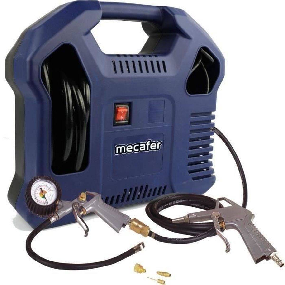Mecafer - Compresseur d’air portable sans cuve 1,5 HP, 8 bar, kit 3 m, sans huile - MECAFER - Image 1