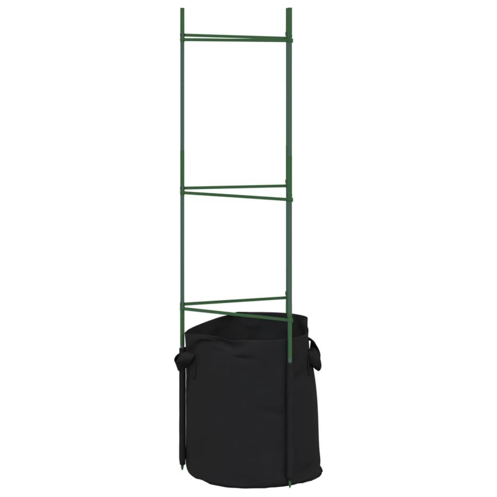 ComfortXL - Kit de 4 Cages à Tomates Acier avec Sacs de Plantation pour Culture en Pot Jardin Vert 116 cm – ComfortXL Outdoor Living - Image 7