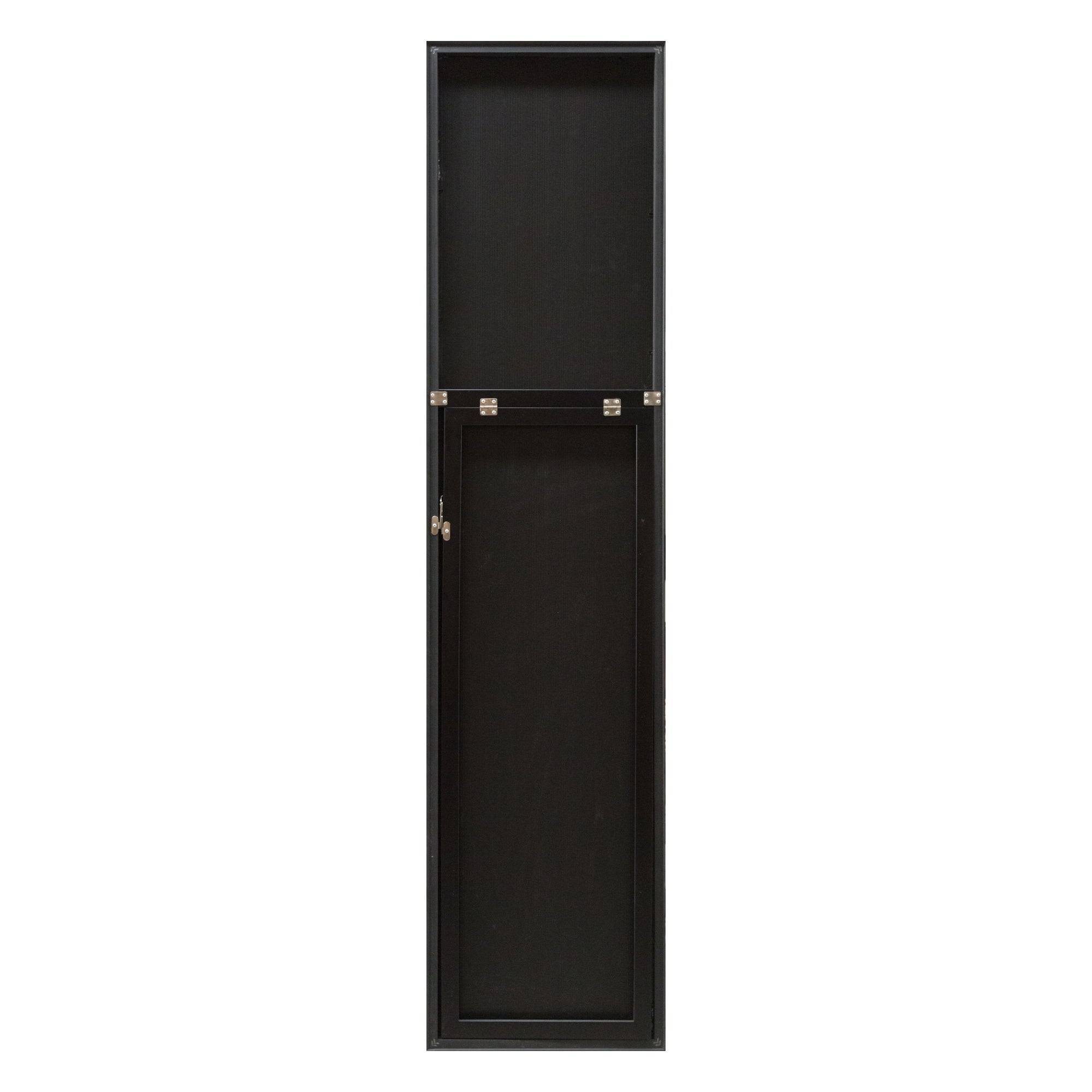 Helloshop26 - Miroir sur pied barletta psyché inclinable 150 x 35 cm noir - Imagen 3