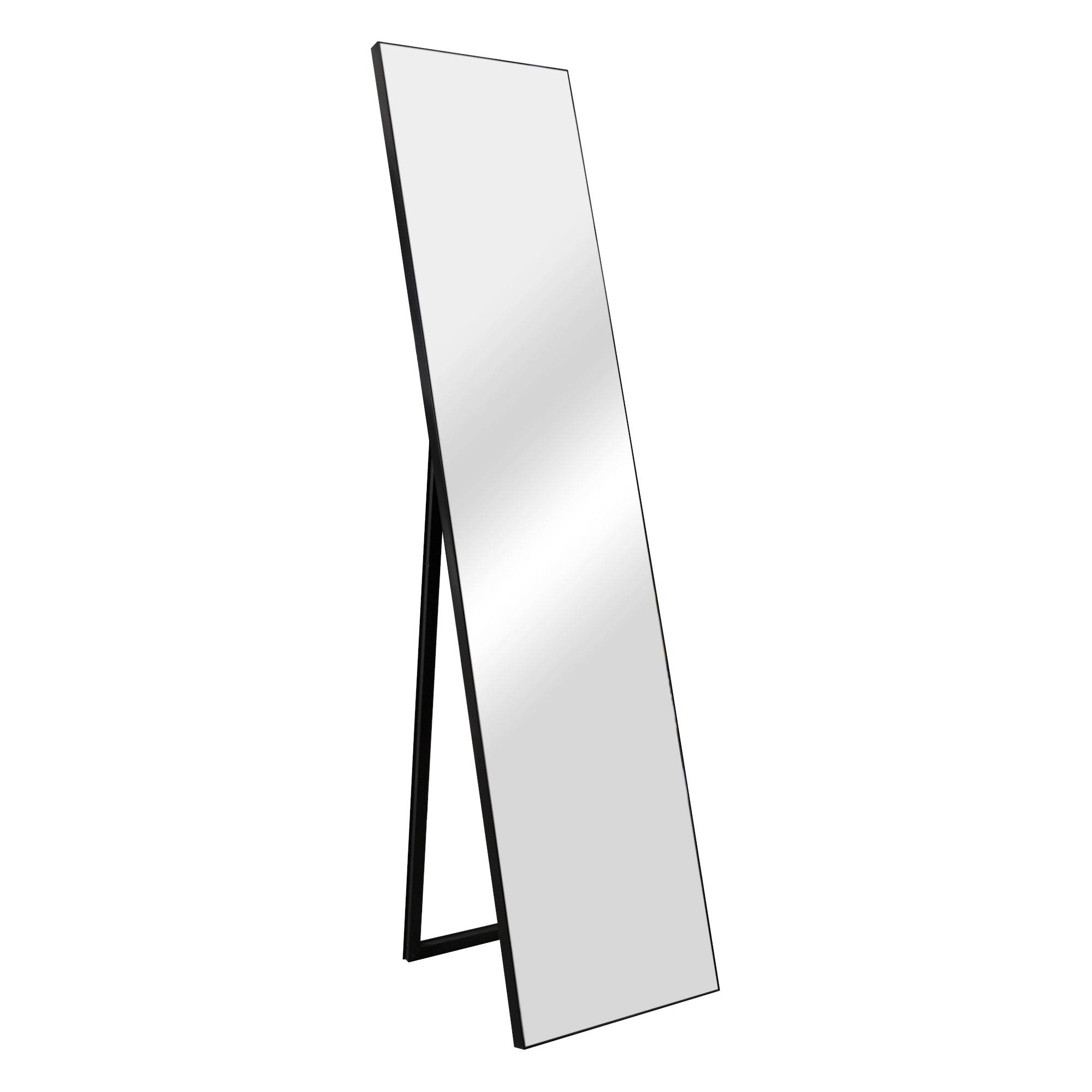 Helloshop26 - Miroir sur pied barletta psyché inclinable 150 x 35 cm noir - Imagen 1