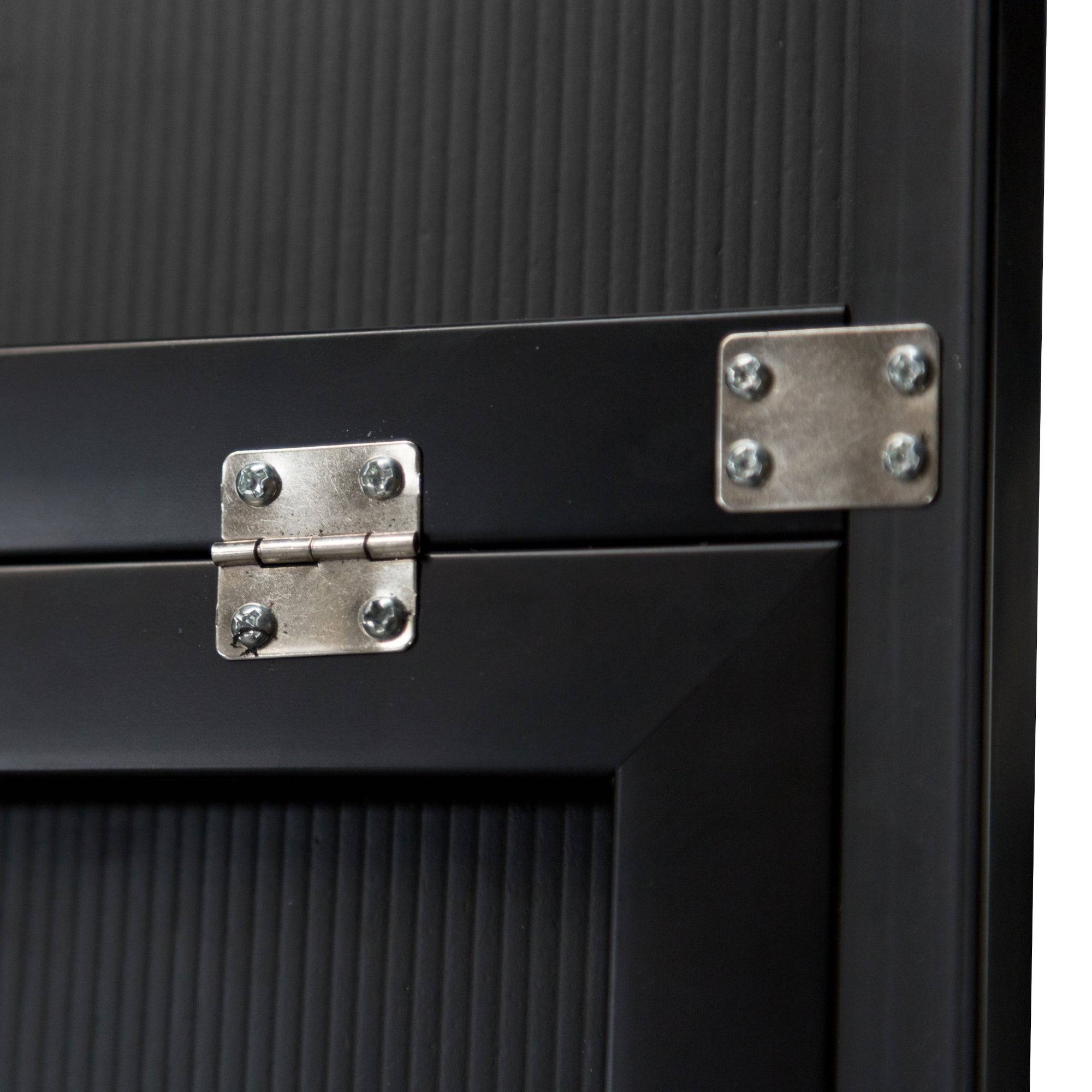 Helloshop26 - Miroir sur pied barletta psyché inclinable 150 x 35 cm noir - Imagen 5