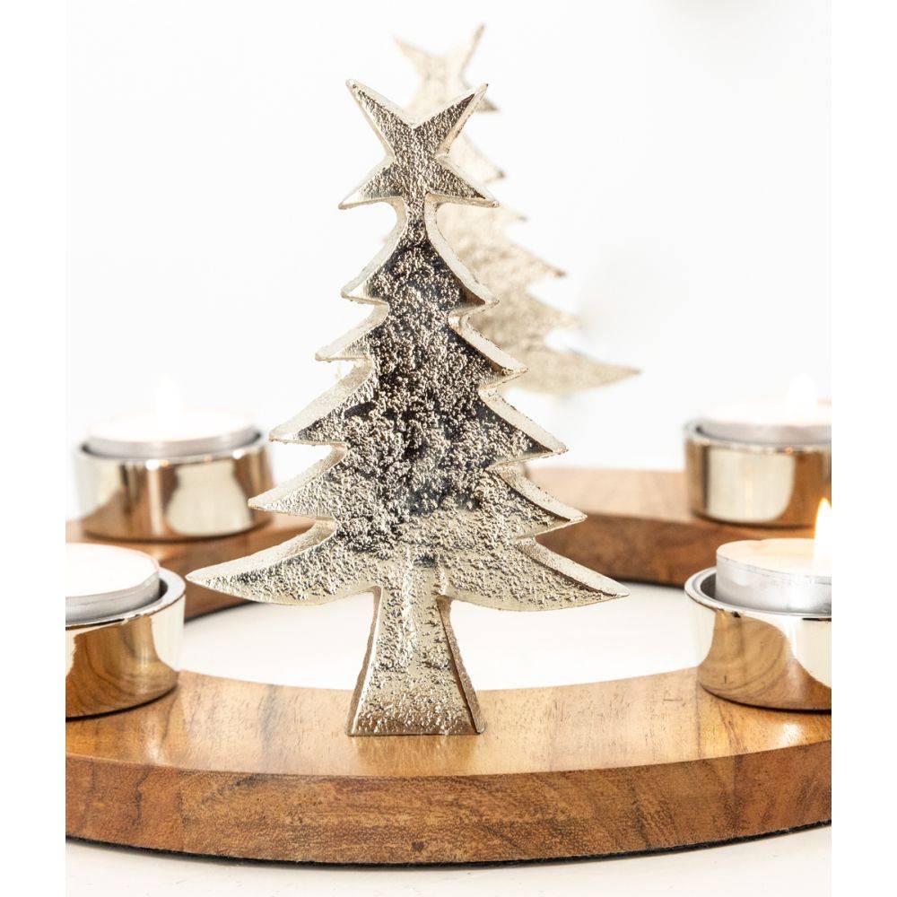 Aubry Gaspard - Support 4 bougies en bois et aluminium - Imagen 4