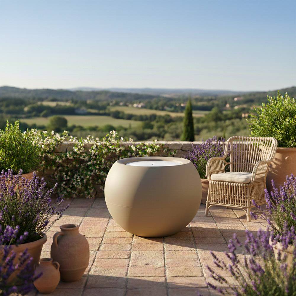 Table de jardin ronde querida hauteur 70 cm - plast'up rotomoulage - Imagen 3