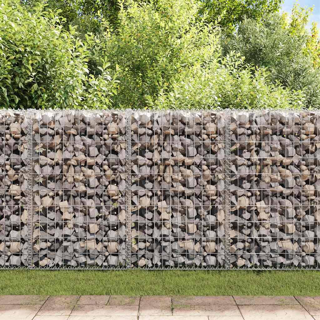 Mur en gabion avec couvercles Acier galvanisé 900 x 30 x 100 cm - PANGIVO - Image 3