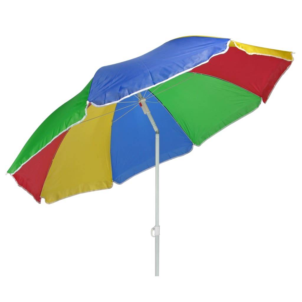 Helloshop26 - Parasol de plage 150 cm multicolore
