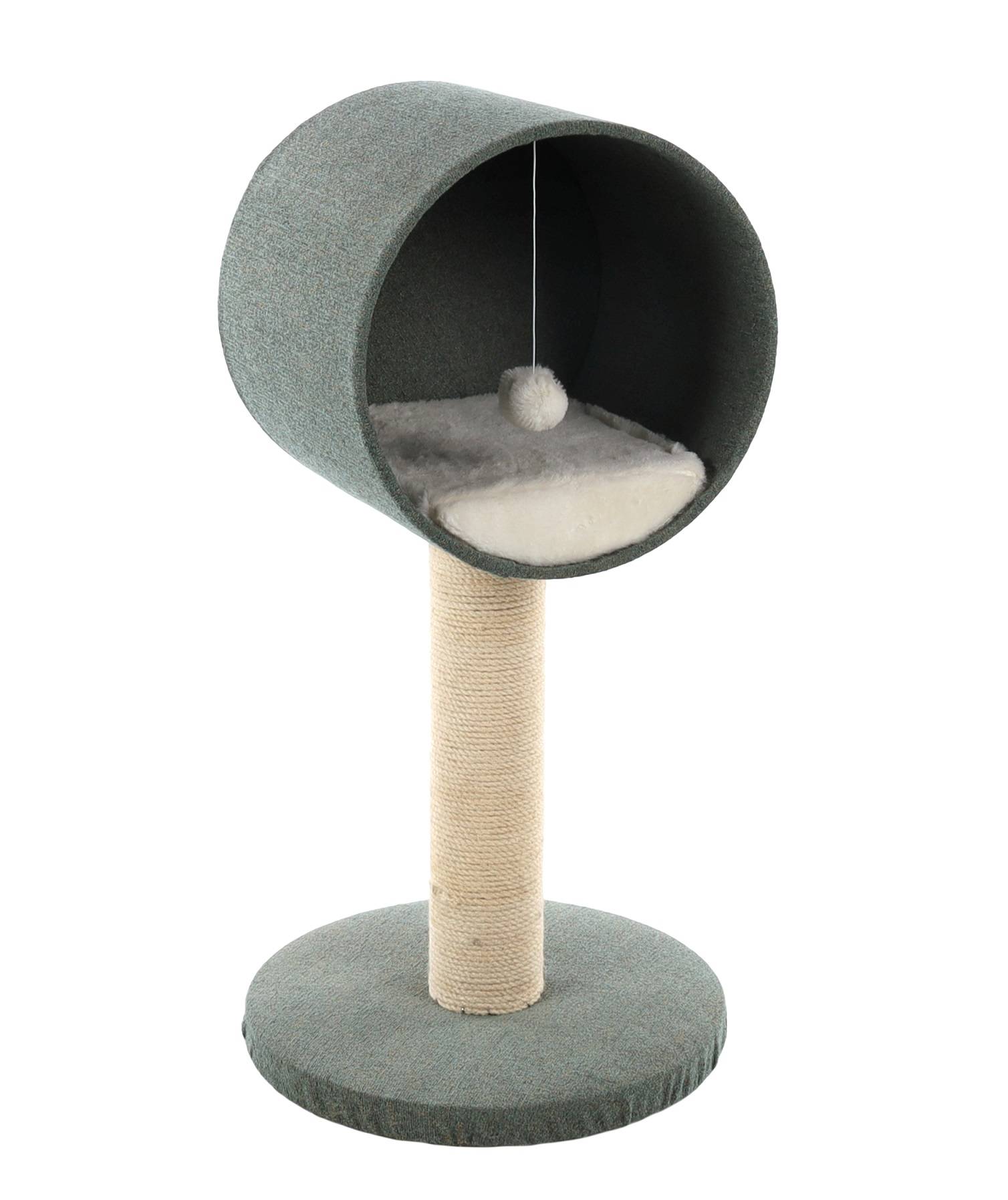 Arbre Griffoir pour chat avec cachette et jeu Scandi - Image 1