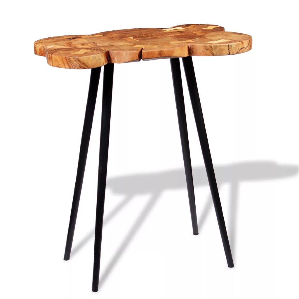 Helloshop26 - Table haute mange debout bar bistrot bois d'acacia massif 110 cm - Imagen 5
