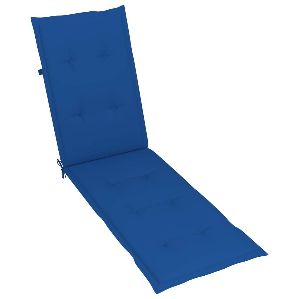 Bain de soleil - Transat - Chaise longue repose-pied et coussin Acacia solide - MEUBLE PRO-JU6720 - Image 7