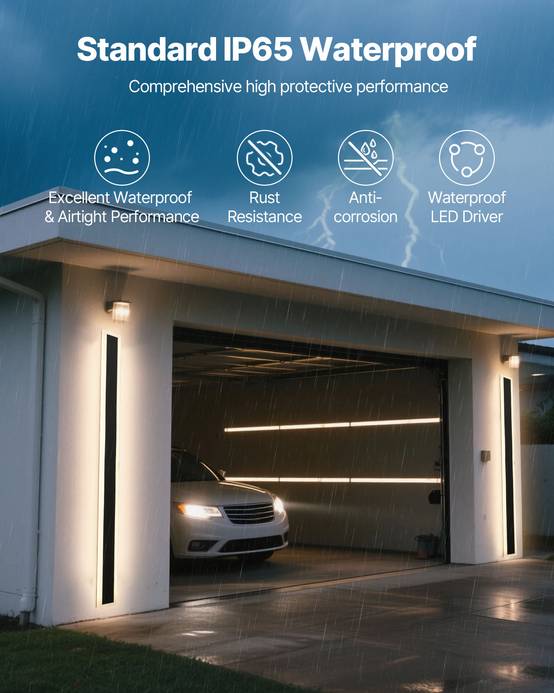VEVOR Applique Murale Extérieur Éclairage LED 27 W Lot de 2 1,5 m 2700 K-6000 K - Image 4