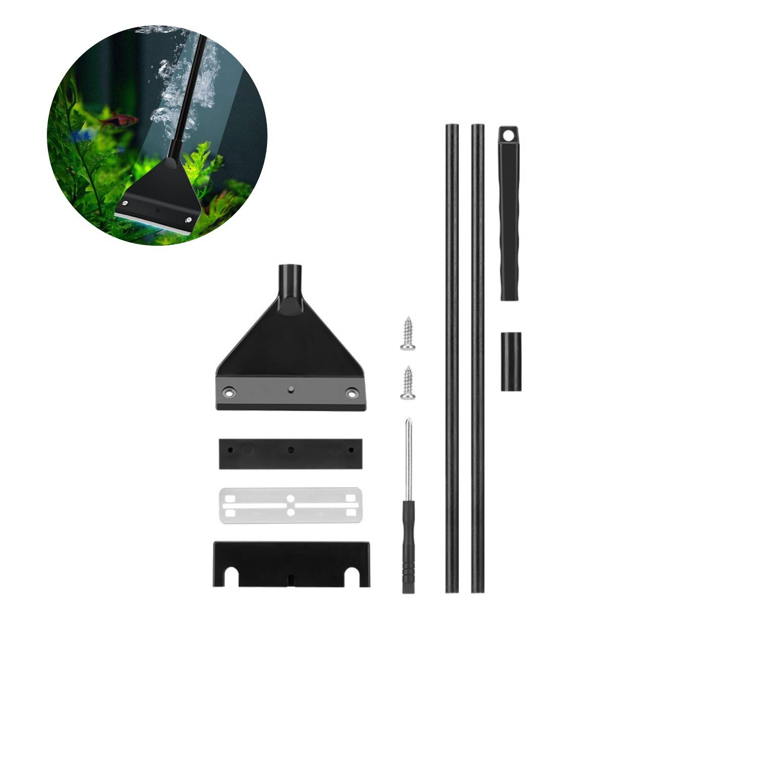 DtopbuyAge - Raclette acier inox - Nettoyage vitres aquarium DtopbuyAge