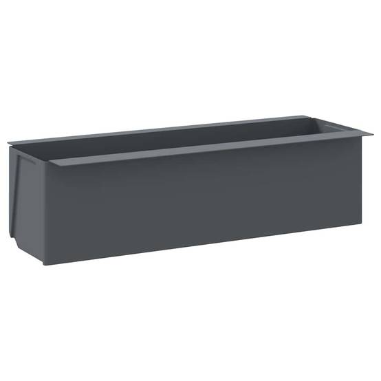 Boîtes à fleurs pour palettes Euro gris 36 x 13.5 x 9.5 cm - PANGIVO - Image 3