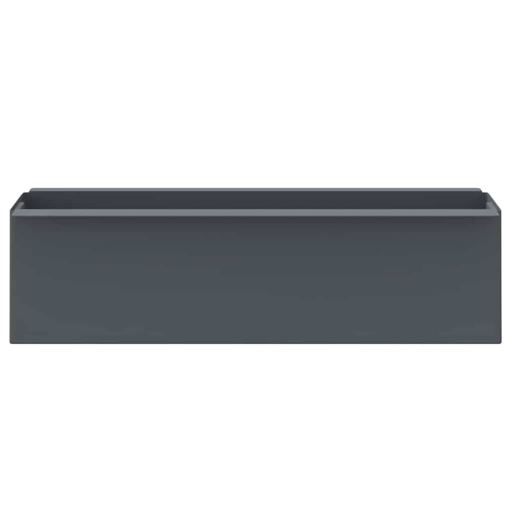 Boîtes à fleurs pour palettes Euro gris 36 x 13.5 x 9.5 cm - PANGIVO - Image 4