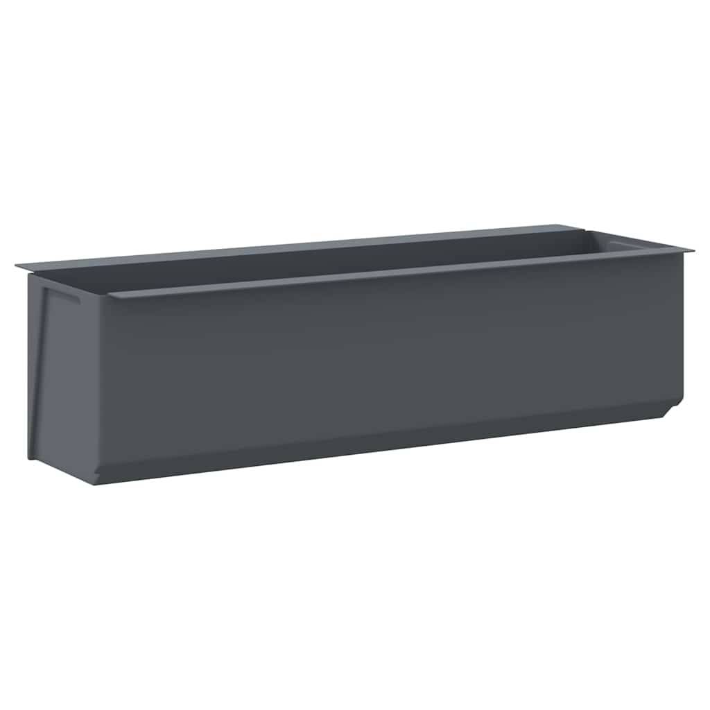 Boîtes à fleurs pour palettes Euro gris 36 x 13.5 x 9.5 cm - PANGIVO - Image 6