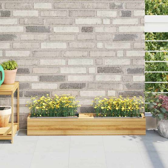 Boîtes à fleurs pour palettes Euro gris 36 x 13.5 x 9.5 cm - PANGIVO - Image 1