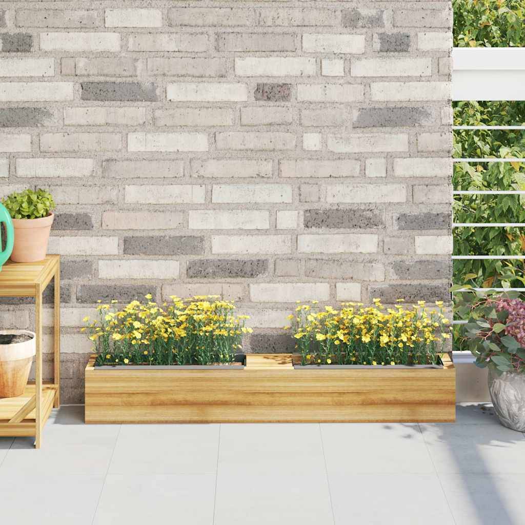 Boîtes à fleurs pour palettes Euro gris 36 x 13.5 x 9.5 cm - PANGIVO - Image 1
