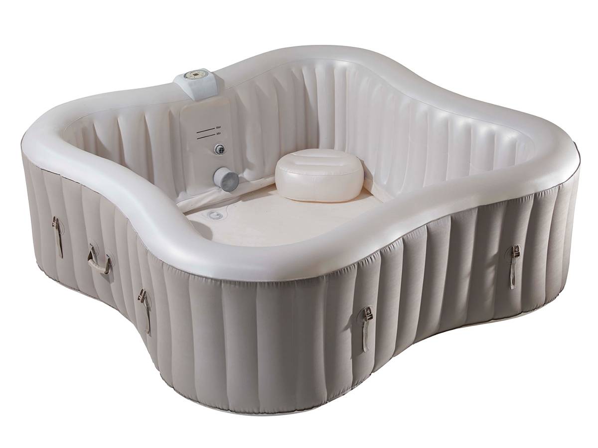 Infinite Spa - Spa gonflable Élite Plus trèfle Bulles 4 places + Accessoires offerts - Infinite Spa - Image 1