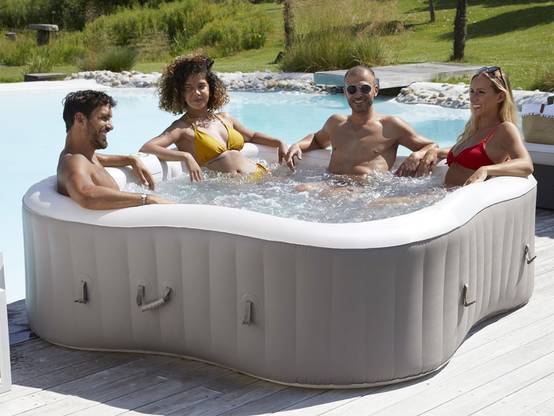 Infinite Spa - Spa gonflable Élite Plus trèfle Bulles 4 places + Accessoires offerts - Infinite Spa - Image 2