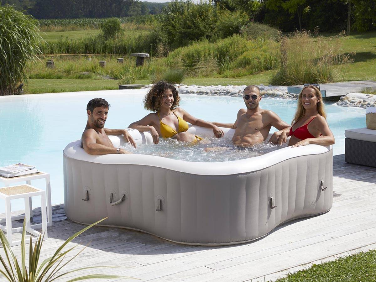 Infinite Spa - Spa gonflable Élite Plus trèfle Bulles 4 places + Accessoires offerts - Infinite Spa - Image 3