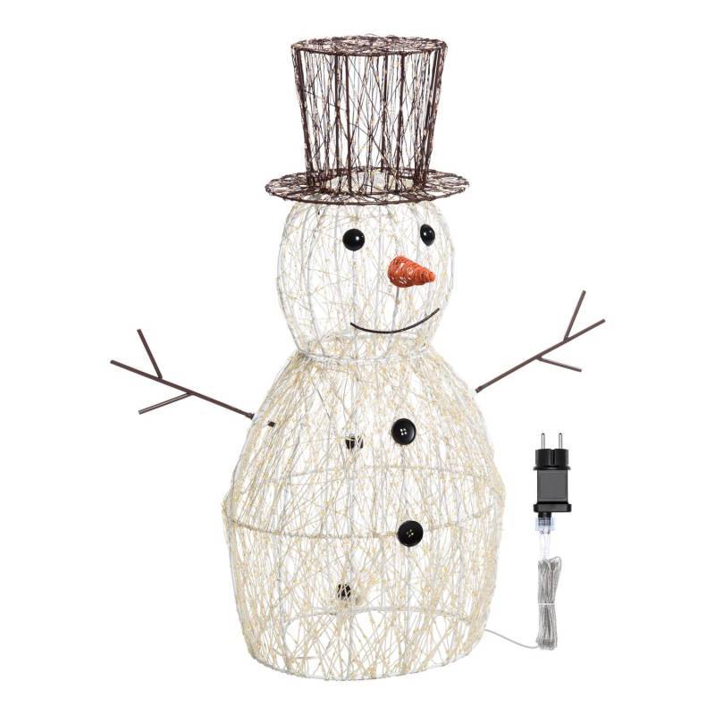 Lotti - Bonhomme de Neige lumineux 3D H70cm HDM Métal Pro 3600 MicroLED blanc chaud et froid FlashLED Diamond Lotti - Imagen 5