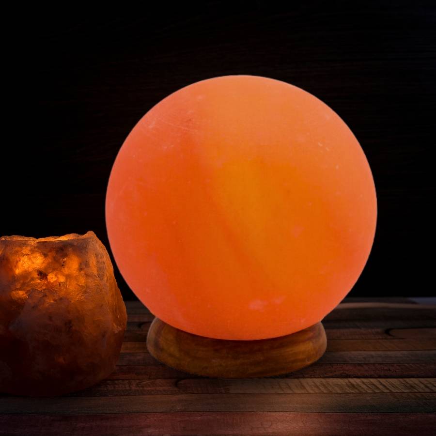 Zen Light - Lampe en Sel d'Himalaya Moon - Matériau 100% Naturelle-Sculptée à la Main–Câble et Ampoule Fournis- Zen'Light - Image 3