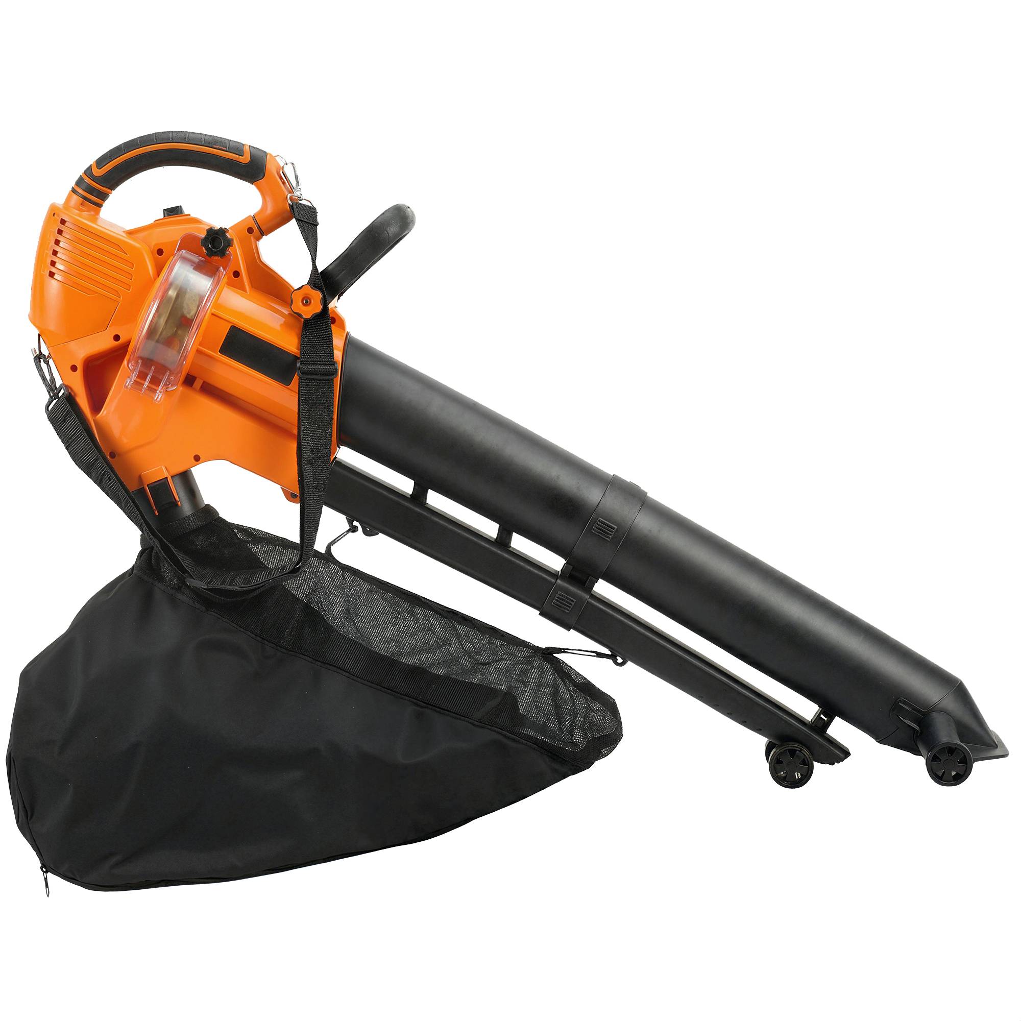 Aspirateur-souffleur de feuilles filaire 3000w 3-en-1 avec fonction broyage, sac de collecte 40l, 4 roues, vert - Image 2