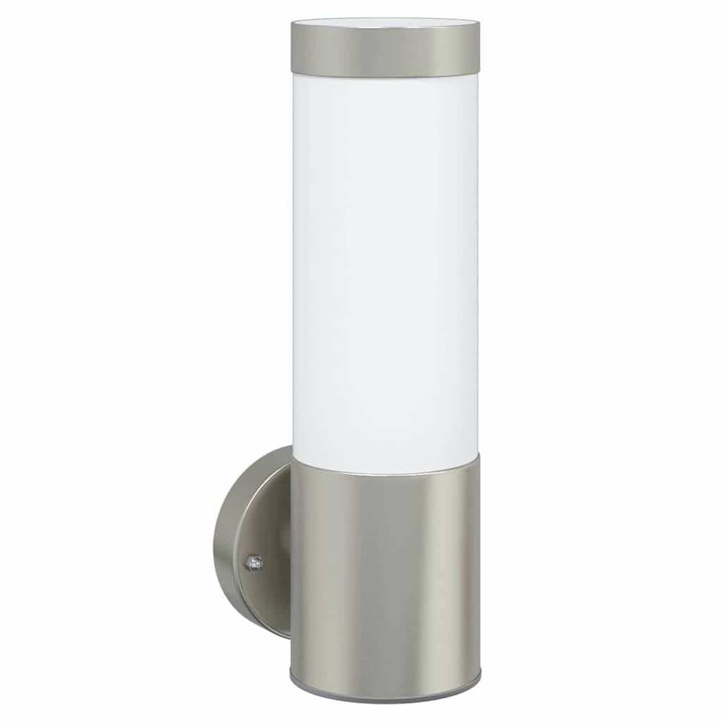 2pcs Appliques murales extérieures - Lampes murales extérieures Argent 12 x 7.5 x 27 cm g8 - Image 3