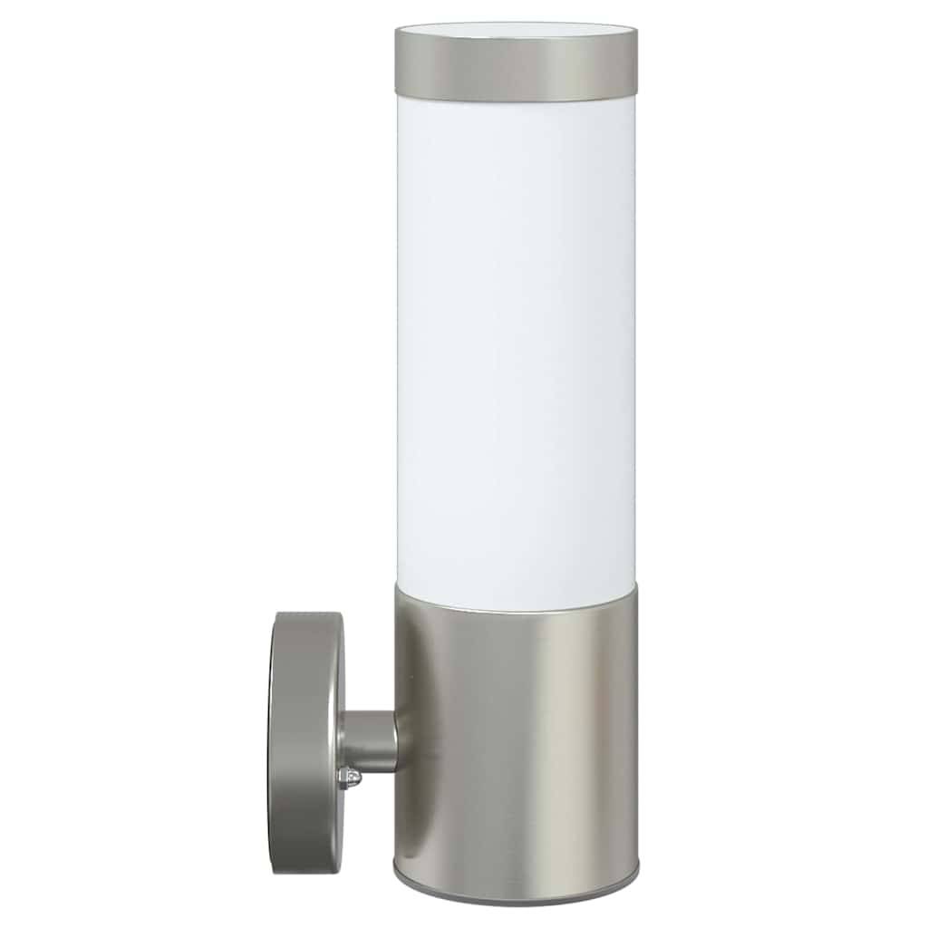 2pcs Appliques murales extérieures - Lampes murales extérieures Argent 12 x 7.5 x 27 cm g8 - Image 5