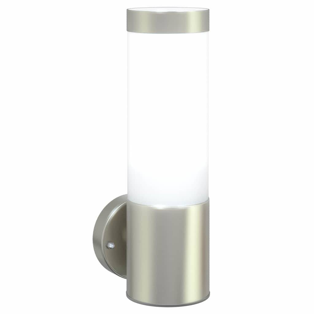 2pcs Appliques murales extérieures - Lampes murales extérieures Argent 12 x 7.5 x 27 cm g8 - Image 9