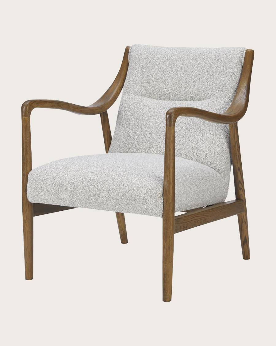 Ambre - Fauteuil en bois massif chêne et en lin - UNIQKA - Imagen 4