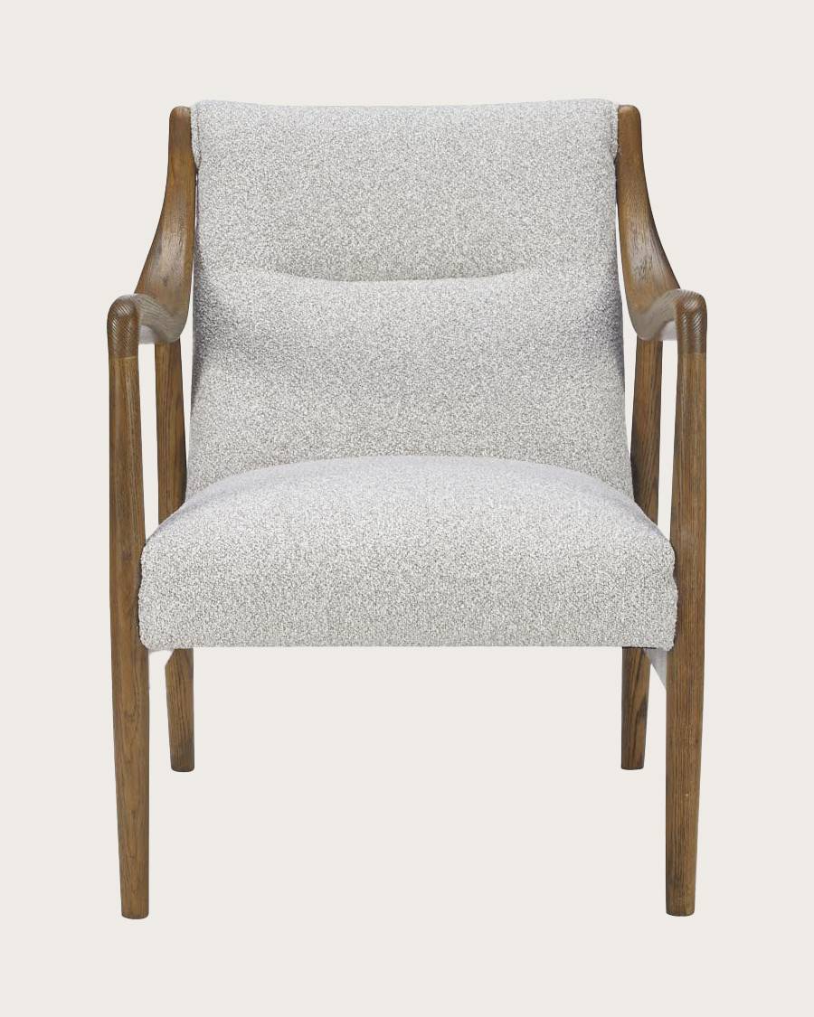 Ambre - Fauteuil en bois massif chêne et en lin - UNIQKA - Imagen 3