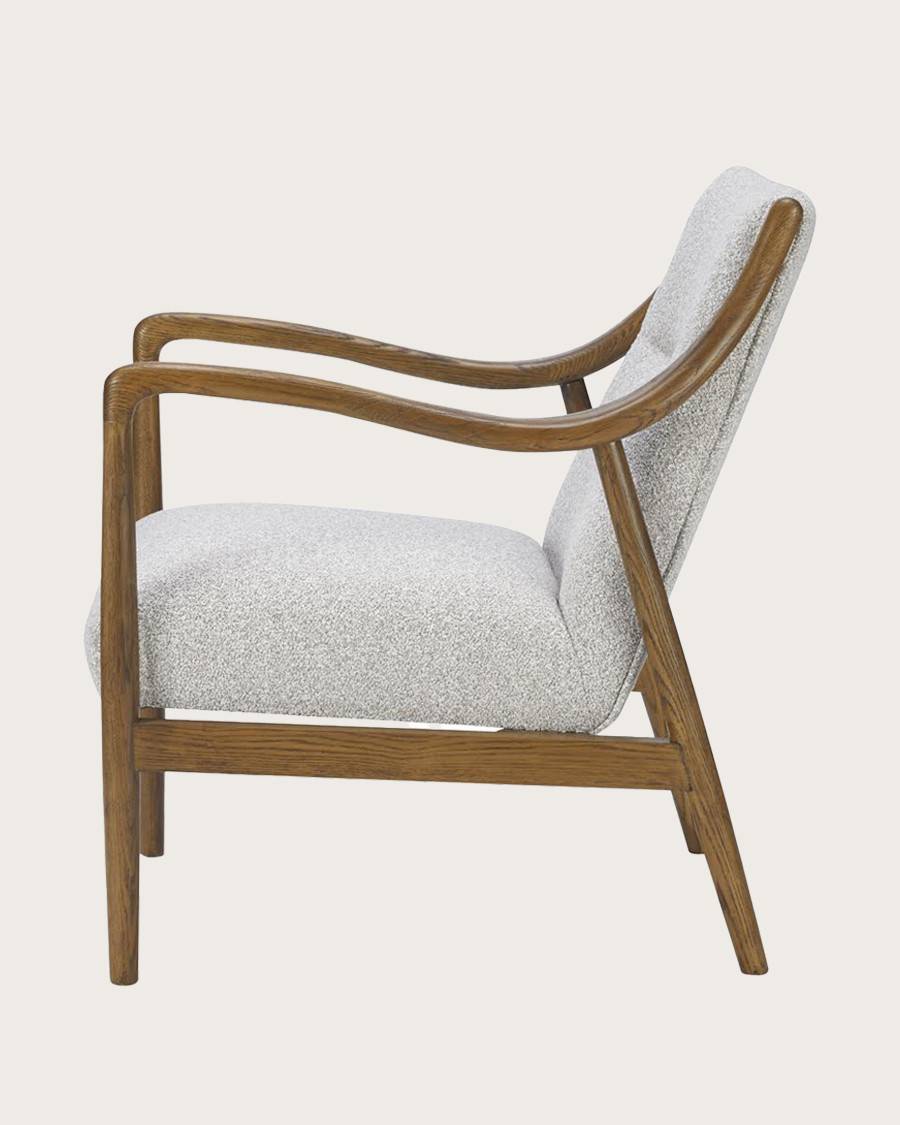 Ambre - Fauteuil en bois massif chêne et en lin - UNIQKA - Imagen 5
