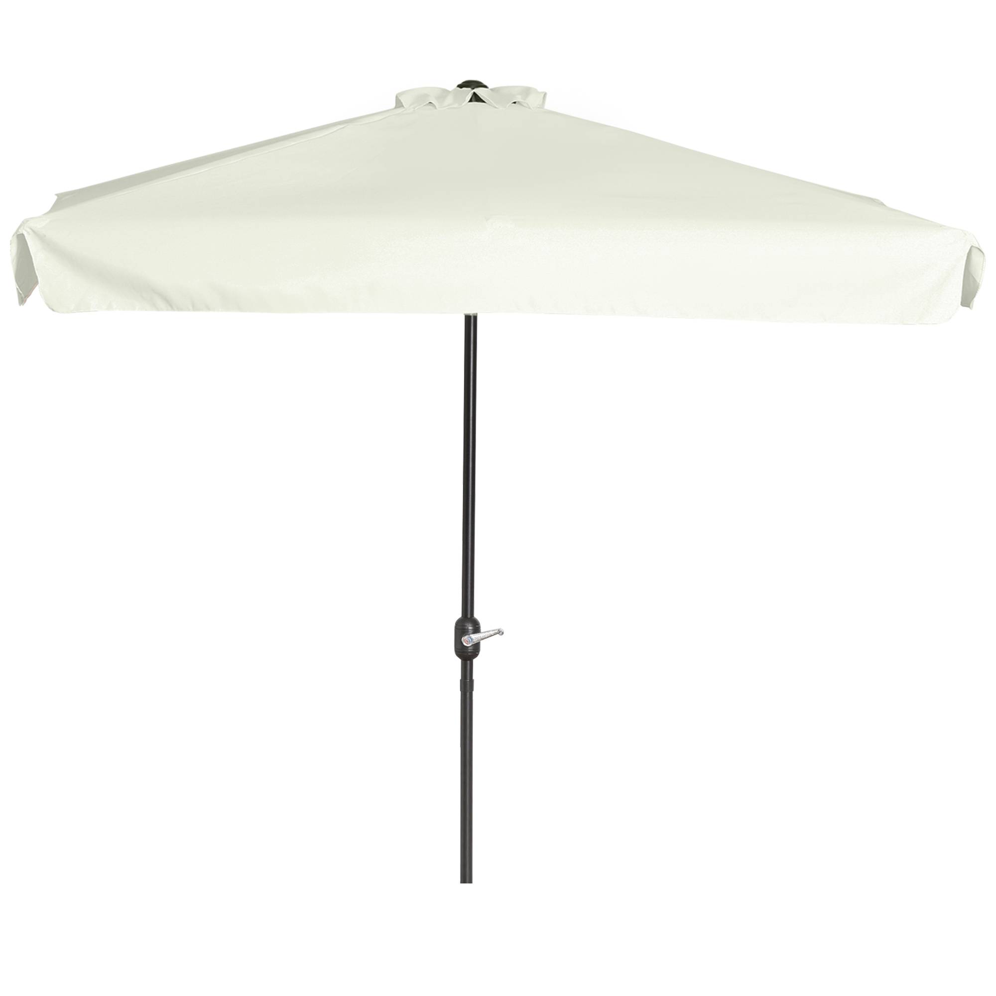 Demi-Parasol Mural Métal pour Balcon et Terrasse avec Manivelle 230x130 Crème - ComfortXL Outdoor Living - Image 2