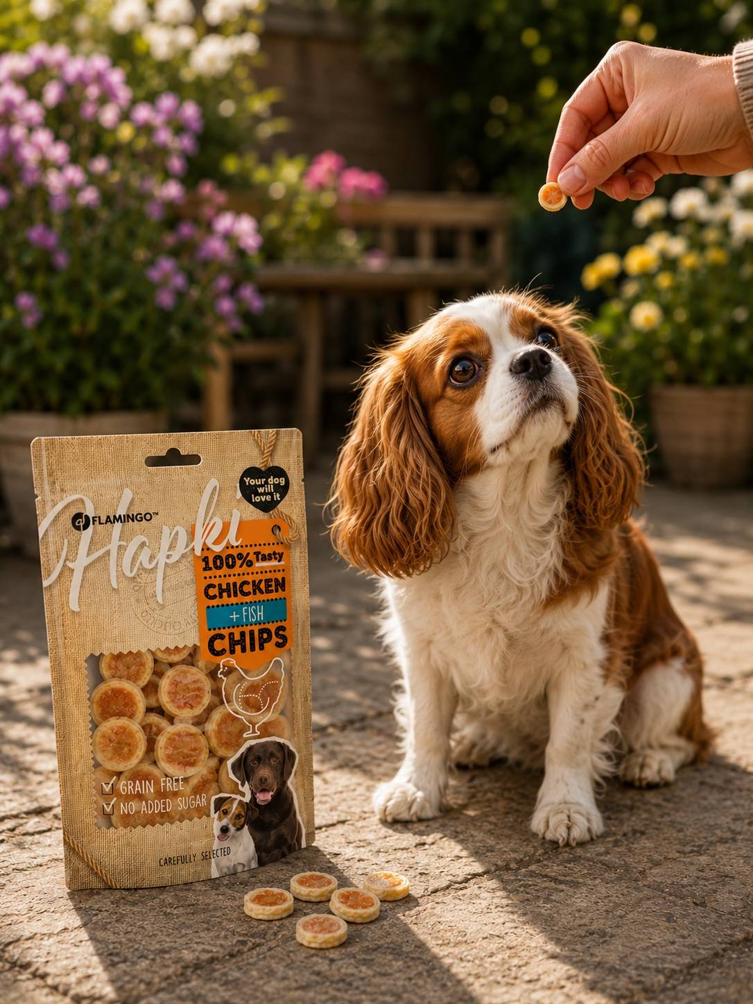 Friandises Chips poulet & poisson pour chien 85g - Image 4