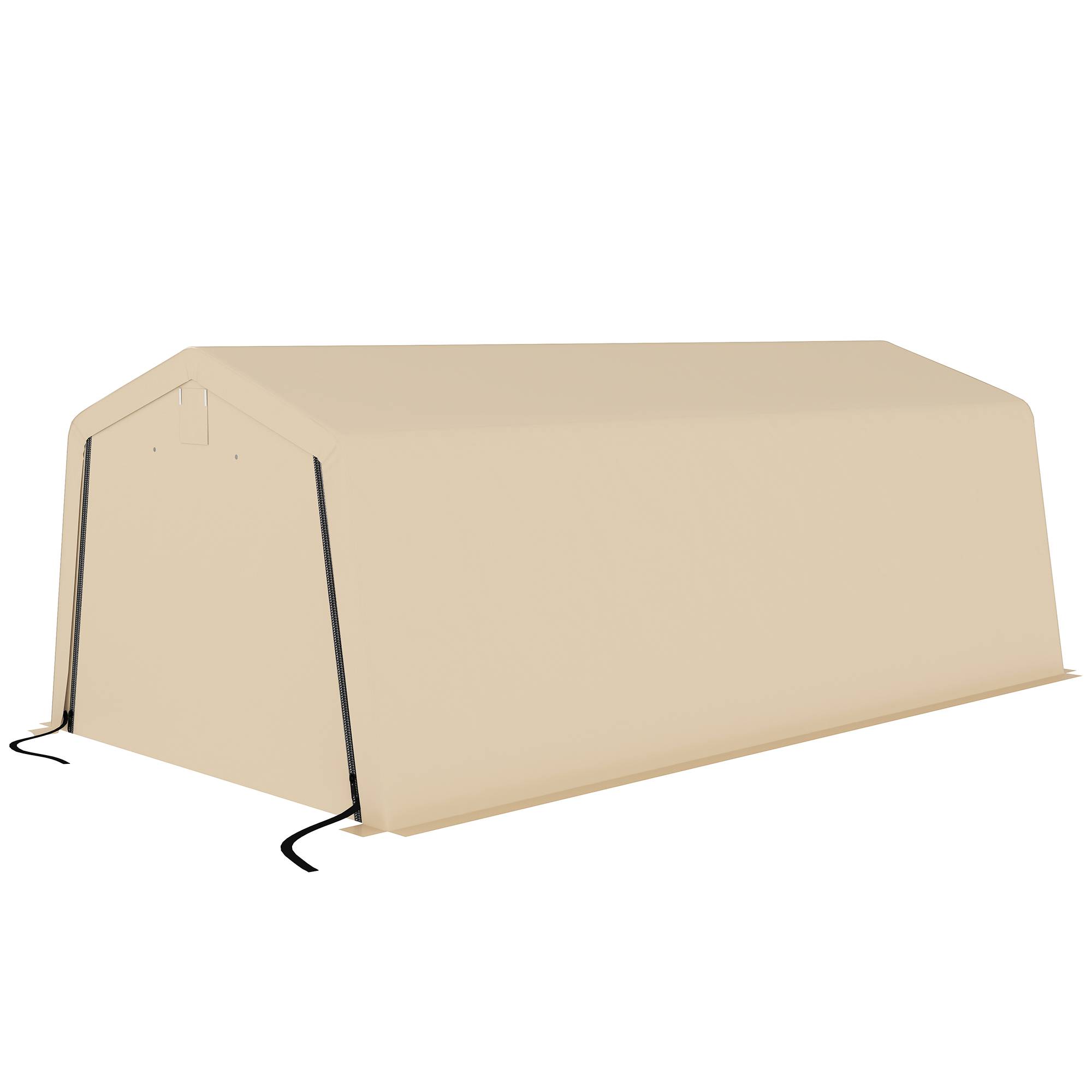 Carport tente garage acier pour voitures protection anti-UV imperméable 6,2x3,3m - ComfortXL Outdoor Living - Image 2