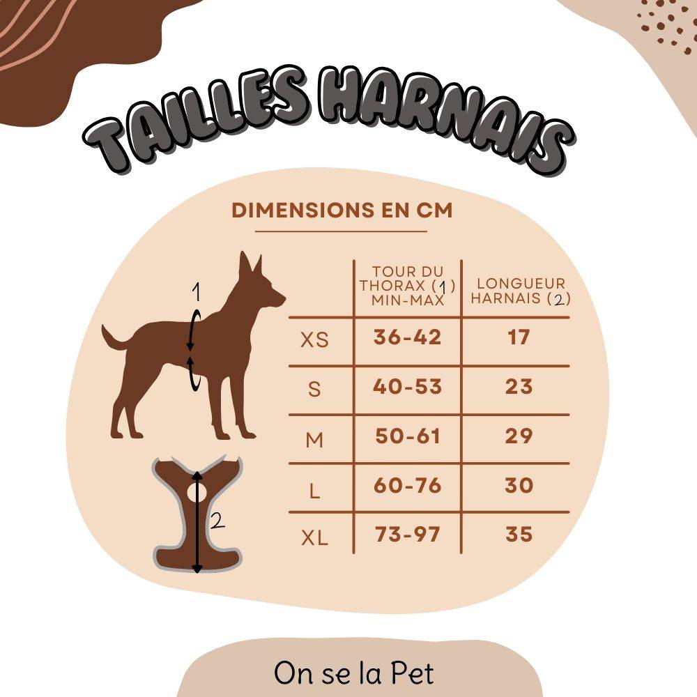 Harnais Premium pour chien confortable – Bleu Nuit – On se la Pet - Image 8