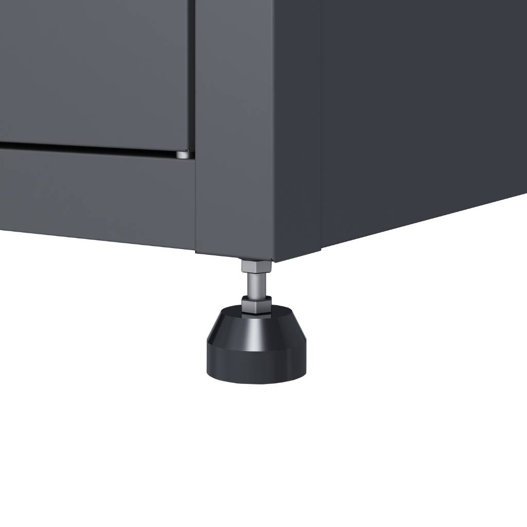 Couleurs du monde - Armoire grand format gris avec jardinière intégrée – grand rangement extérieur décoratif - Image 9