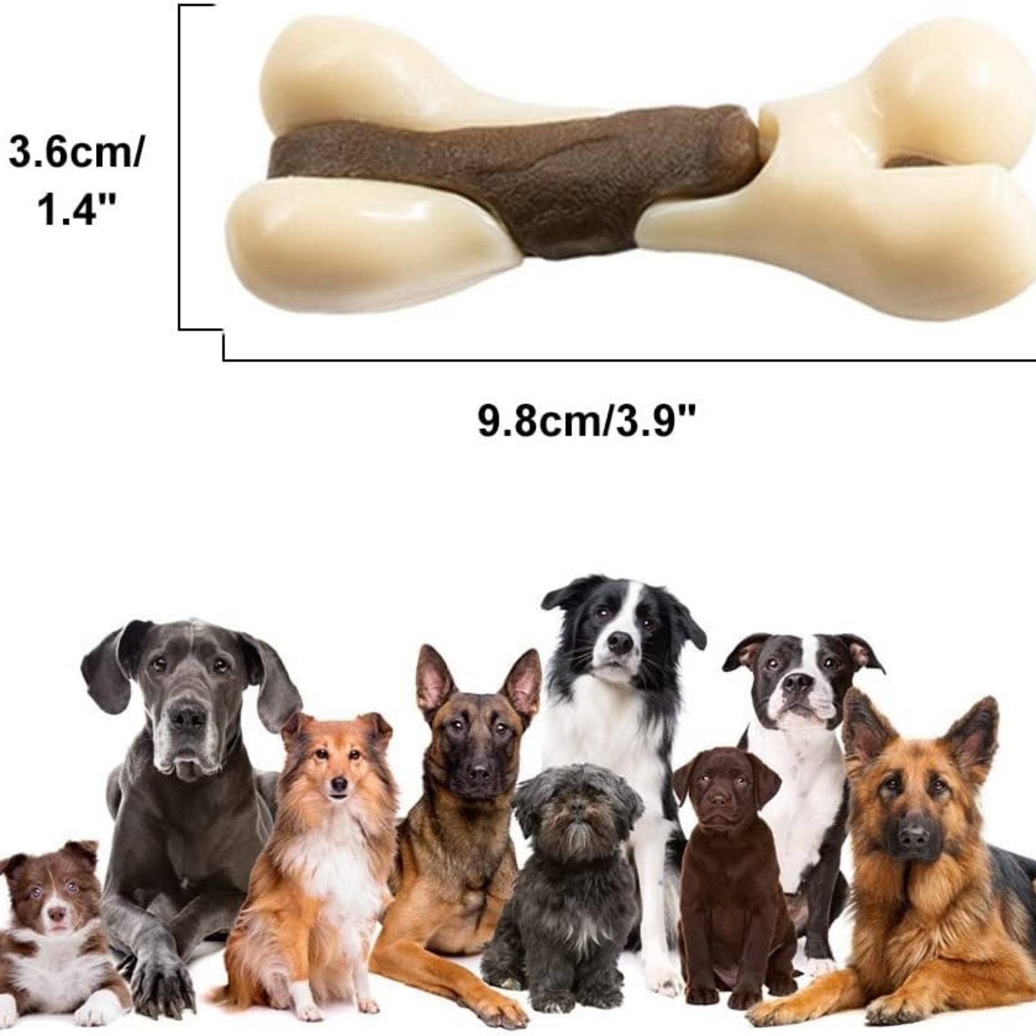 DtopbuyAge - Jouet à mâcher pour chiots : Forme d'os, dentition DtopbuyAge - Image 4