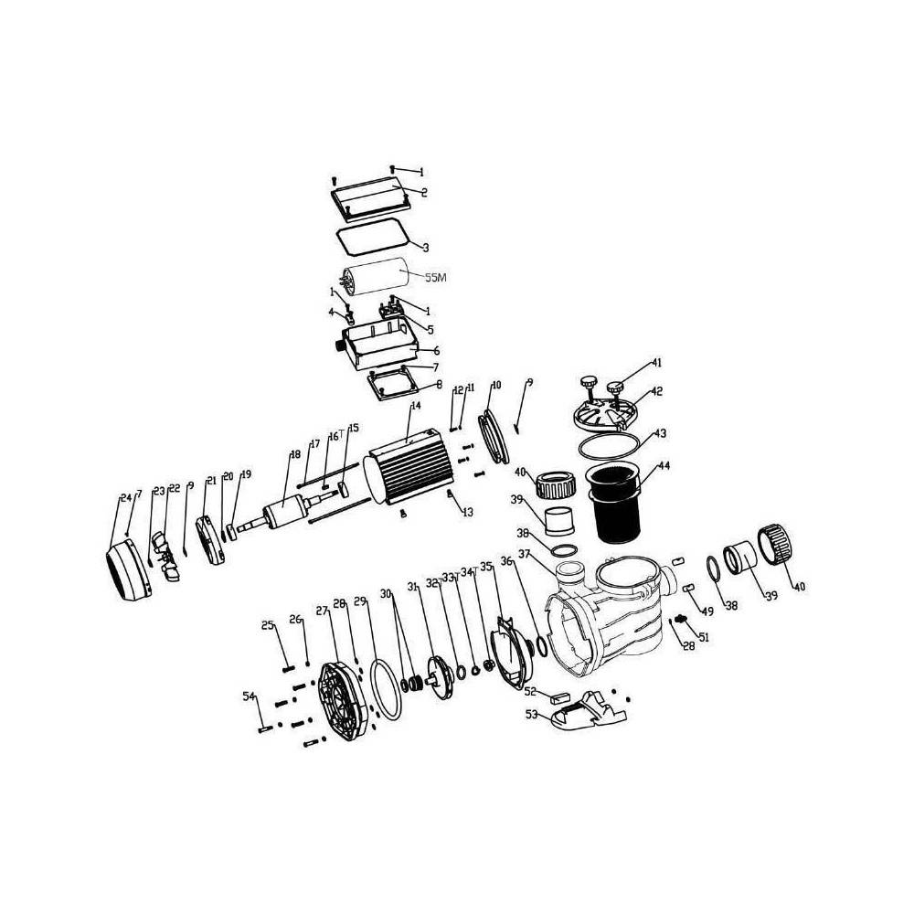 Couvercle de pompe compatible pour VIPool MCB / MNB petit model - Imagen 2