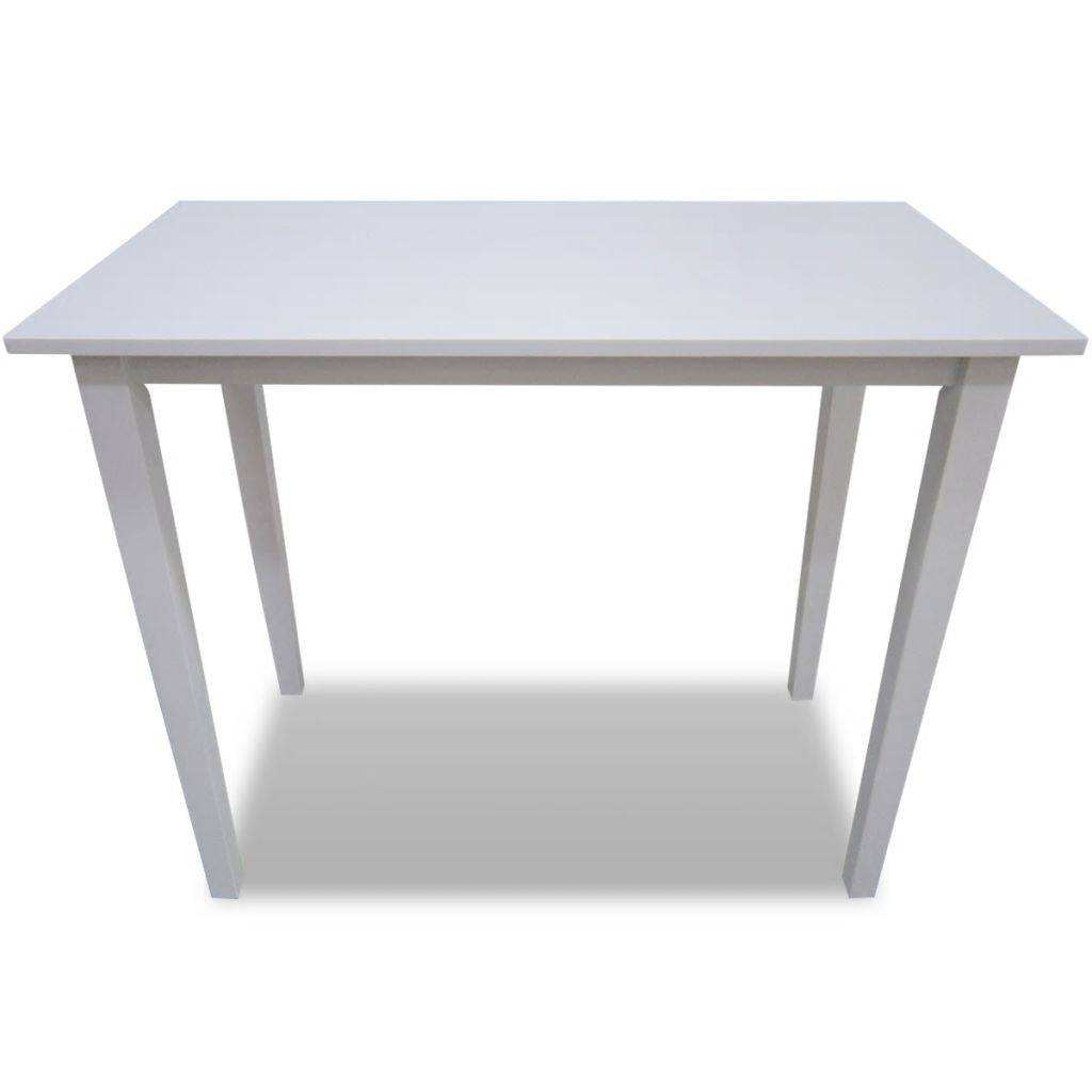 Helloshop26 - Table haute mange debout bar bistrot en bois blanc - Imagen 2