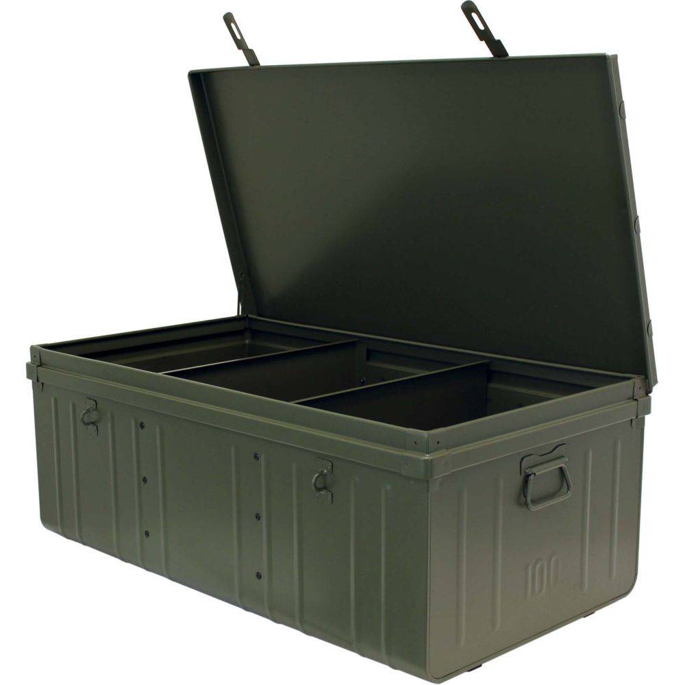 Pierre Henry - Cantine de rangement en acier Premium 100 cm kaki 175 l - Imagen 4