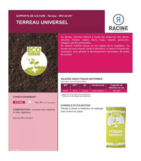 Terreau économique universel 100% naturel 30 sacs de 40 litres pour fleurs arbustes - Image 4