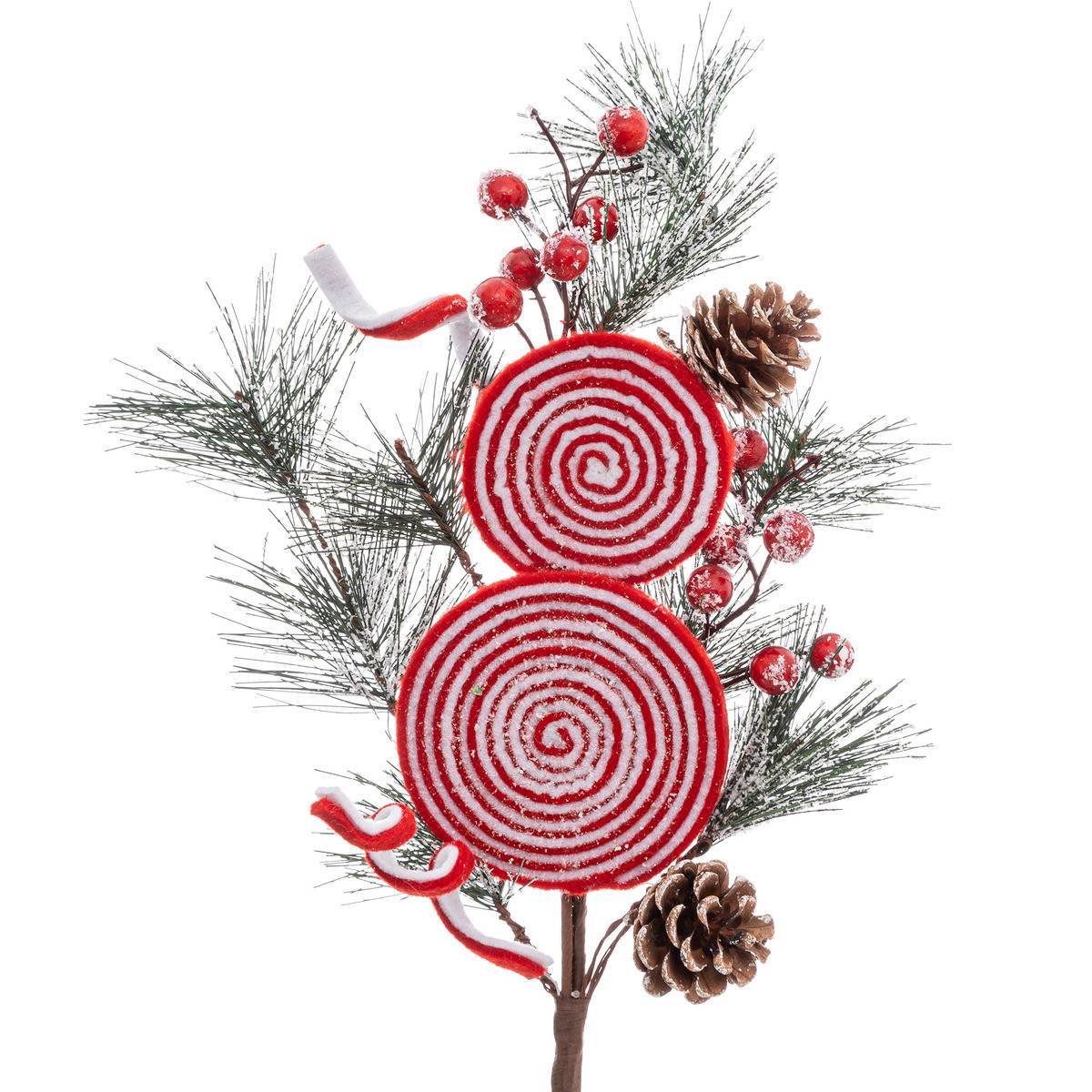 Fééric Lights & Christmas - Bouquet composition "Spirale" x 2 75 cm - Feeric Lights & Christmas - Imagen 2