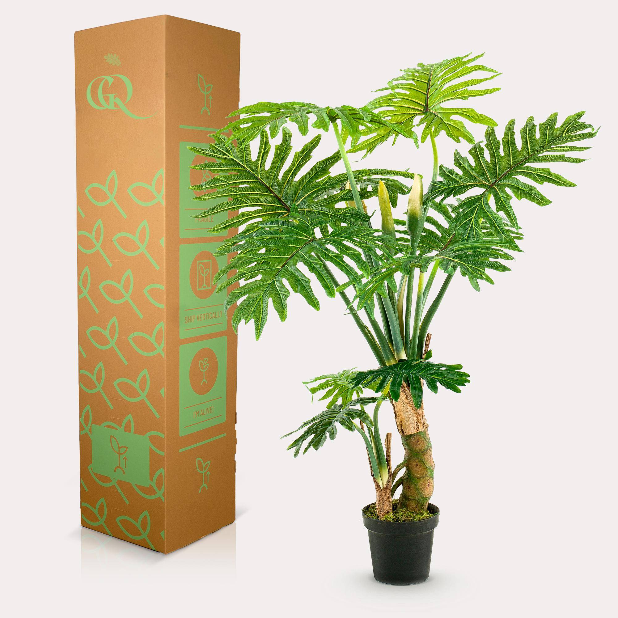 La Green Touch - Philodendron plante artificielle - h130cm, Ø14cm- La Green Touch - Imagen 4